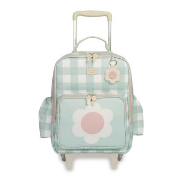 Imagem de Mochila de Rodinhas Kids Margarida - Menta - Masterbag