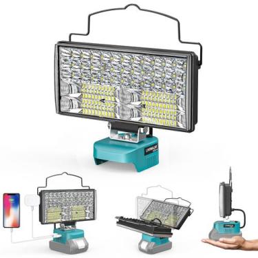 Imagem de Luz de trabalho LED LIVOWALNY 9000LM 90W sem fio para Makita 18V