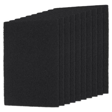 Imagem de OLYCRAFT Filtro de carvão para exaustor, 10 peças, filtro de carvão 26 x 19 cm, para exaustor de cozinha, filtros de carvão ativado, substituição de filtros de exaustores de cozinha de carvão ativado