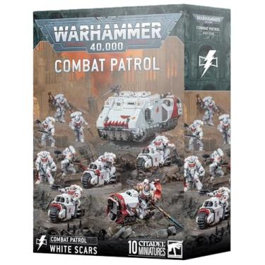 Imagem de Warhammer 40K: Combat Patrol – White Scars Space Marines Miniatures with Suboden Khan, Assault Intercessors, Outriders, Impulsor, and Transfer Sheet