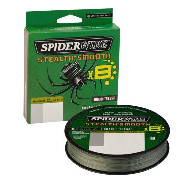 Imagem de SpiderWire Stealth® Smooth Superline, verde musgo, 29,5 kg | 29,4 kg, 270 m | Linha de pesca trançada de 246 m, adequada para ambientes de água doce