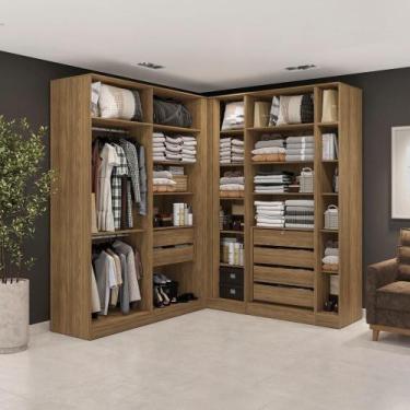 Imagem de Conjunto Closet Em Kappesberg Adapt Nogueira 5 Peças