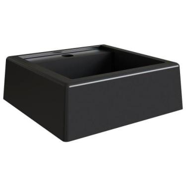 Imagem de Cuba De Apoio Para Banheiro Em Marmore Sintetico 94101 Preto Pp Preto 