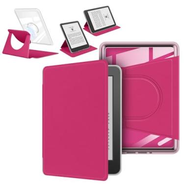 Imagem de enoxboo Capa para Kindle Colorsoft Signature Edition 2024/2025, Modelo: SA59CP, Com parte Traseira Transparente, Capa Protetora Magnética Removível com Suporte Ajustável(7 Polegadas)