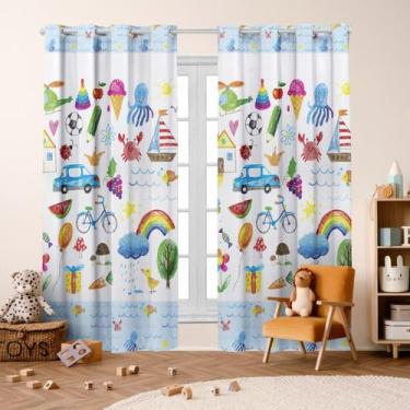 Imagem de Cortina Infantil Estampada Blackout 2,80X 2,20 para Quarto, Criança, B