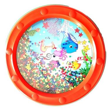 Imagem de RiToEasysports Brinquedo de Percussão Com Design de Padrão de Onda de Tambor de Som Oceano para Crianças e Adultos, Ideal para Entusiastas de Música, Estudantes Domésticos, Material Plástico (10