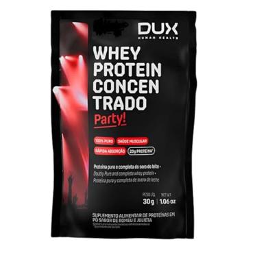 Imagem de Whey Protein 100% Concentrado Sache 28g PARTY! Sabor Brigadeiro de Pistache-Dux Human Health-Dux Nutrition
