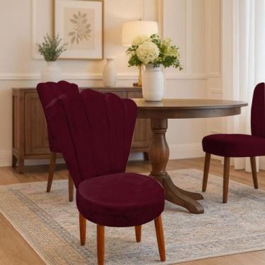 Imagem de Kit Duas Cadeira Com Encosto em Leque Anna - Moveis Águias, Bordo