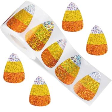 Imagem de 500Pcs Christmas Stickers for Kids 1.2in Christmas Cake Laser Self-Adhesive Stickers Rolls for Envelopes Xmas Invitations Greeting Cards Party Gift Decorations