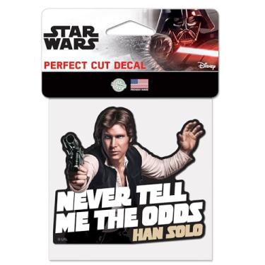 Imagem de WinCraft Decalque colorido de corte perfeito 10 cm x 10 cm Trilogia original Star Wars EP4 HANSOLO