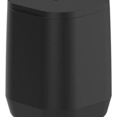 Imagem de Lixeira De Piso Square Plastico Click Preta 6L 26X20X21Cm