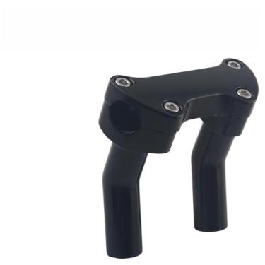 Imagem de FINMOKAL Kit de braçadeira superior de elevação de guidão preto de 11,4 cm de altura para guidão de 2,5 cm, compatível com Harley Dyna Wide Road Glide Softail Sportster Street Bob