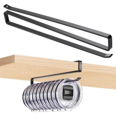 Imagem de Organizador de tampa de copo para armários de canto, suporte de copo que economiza espaço, armazenamento de acessórios de garrafa de água, solução de organização de armazenamento de cozinha, fácil