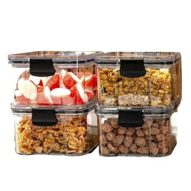 Imagem de Monte seu Kit Pote Hermético para Mantimentos de Cozinha Dispensa Armário Plástico(4 Potes - 450ml)