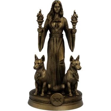Imagem de Estátua Hecate - Deusa grega - Versão 9 (Ouro Velho)