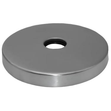 Imagem de Flange de braço de chuveiro, placa de escudo compatível com Moen, aço inoxidável escovado 3,5, encaixe de tubo padrão de 1/2, oculta falhas de parede, instalação rápida