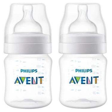 Imagem de Kit com Mamadeira Classica ANTI-COLIC 125ML Transparente Philips AVENT