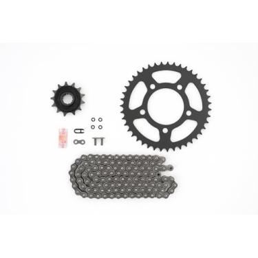 Imagem de CHAIN BOSS Kit de corrente e roda dentada de motocicleta 520 compatível com Honda CB500F 2019-2024 / CBR500 2022-2024