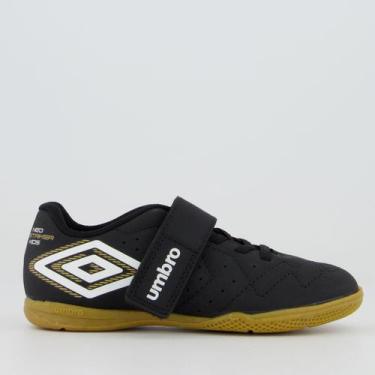 Imagem de Chuteira Umbro Neo Striker Futsal Juvenil Preta, 31