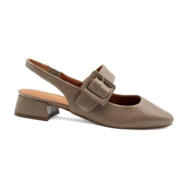 Imagem de Sapato Scarpin Feminino de Couro Marlinês 6113