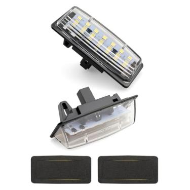 Imagem de Conjunto de luz de placa de licença LED para Nissan Altima Rogue Sentra Pathfinder Maxima Murano Versa Note, branco brilhante substitui 26510-9Y00A 26510-8991B, 2 peças