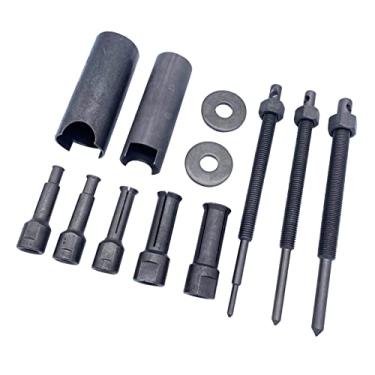Imagem de Tbest Kit extrator de rolamento de motocicleta, conjunto de ferramentas de remoção interna de metal resistente para rodas, bomba de bicicleta, rolamentos, gerador, máquina, 12 peças