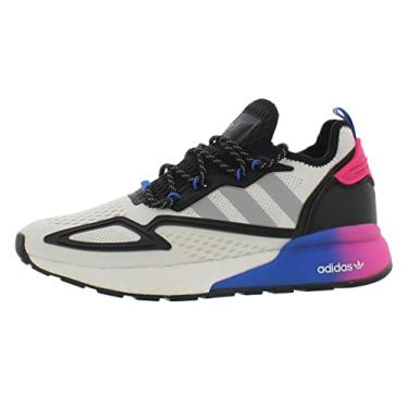 Imagem de adidas Tênis masculino Zx 22 Boost, Branco nuvem, cinza, dois/núcleo, preto, multicolorido, 40
