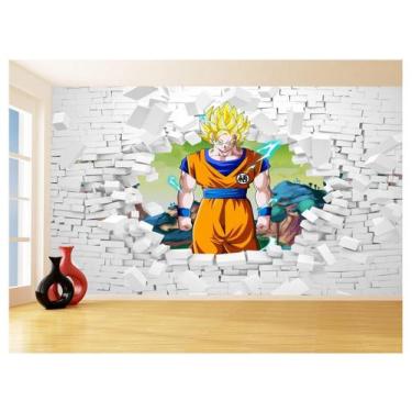 Imagem de Papel De Parede 3D Dragon Ball Goku Vegeta Anime 3,5M Dbz73 - Você Dec