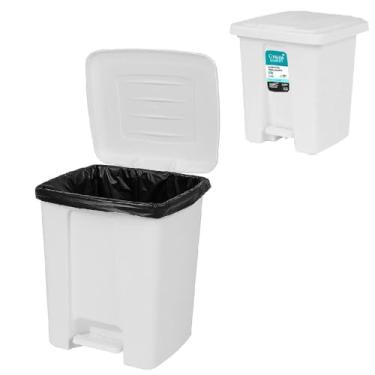Imagem de LIXEIRA PEDAL 15 LITROS CESTO DE LIXO CASA BANHEIRO COZINHA