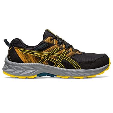 Imagem de ASICS Tênis de corrida masculino Gel-Venture 9, Preto/amarelo dourado, 42