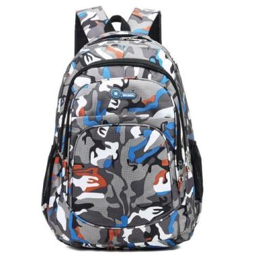 Imagem de Mochila Camuflagem Para Menino e Menina, Mochila Escolar Para Viagem 6