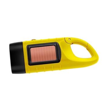 Imagem de Pegciuho Lanterna com Manivela, Luz LED, Lâmpada de Acampamento, Lanterna Portátil, Amarelo