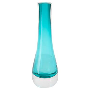 Imagem de Vaso Murano - Vidro - L6xP6xA20cm - Azul Turquesa - L Hermitage