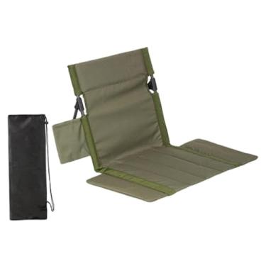 Imagem de Fenteer Cadeira de arquibancada dobrável e versátil para estádio, com almofada para arquibancada, ideal para parques, montanhismo, piqueniques, jardins e, Verde