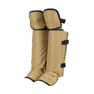 Imagem de Vaveren Polainas de proteção respiráveis ​​e ajustáveis ​​contra mordidas, ideais para camping, caminhadas, mochilão e esqui, Amarelo