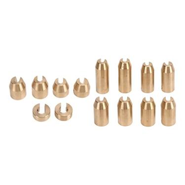 Imagem de SUNGOOYUE Pesos de Equilíbrio de Raios de Latão, Kit de Pesos de Roda de Ajuste Universal para Balanceamento de Raios de Motocicleta, 8 Tamanhos 1/4 Onças a 1-3/4 Onças, Super Moto Dual Sport Metric