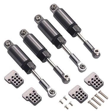 Imagem de Amortecedor ajustável Vgoohobby, amortecedor de metal, 4 peças, com suporte de assento extensor, compatível com WPL C14 C24 1/16 RC Crawler Off-Road Car Truck