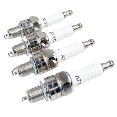 Imagem de 4 pacotes A7RTC CR7HSA Vela de ignição para motocicleta ATV Quad Scooter Go Kart Moped Chopper Buggy para NGK CR7HSA Tocha A7RTC A7TC GY6