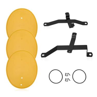 Imagem de M MATI Kit de placa de matrícula amarela para Honda Z50R 1979-1987 64113-116-690ZC 64111-181-000 64112-181-010