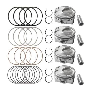 Imagem de Conjunto de anéis de pistão + tamanho grande de 0,50 mm para Hyundai/Kia 2.0L (2014-2018) - Serve para Elantra, Tucson, Soul, Forte, Substitui OEM #23041-2E210 e 230412E210, kit de reconstrução do