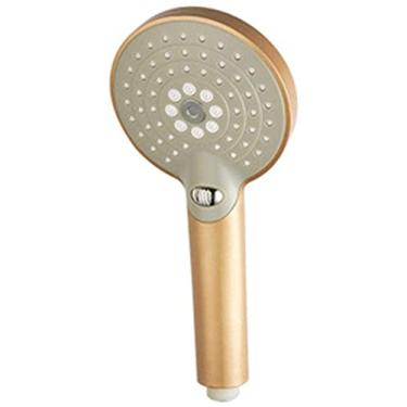 Imagem de YYBOES Chuveiro cabeça de chuveiro filtro de chuveiro elétrico cabeça de chuveiro de alta pressão Abs ouro e prata galvanoplastia multicamadas 3 modos de água cabeça de chuveiro multifuncional-c