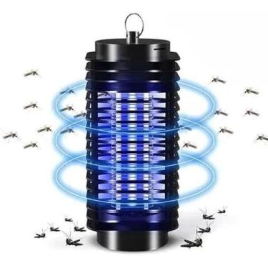 Imagem de Luminária Repelente de Mosquitos Pernilongo Elétrica Bivolt Luz Azul L