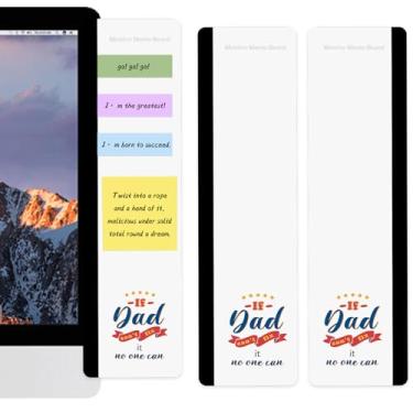 Imagem de navdlizu Presentes para papai – acessórios de mesa de escritório, quadro de notas multifunções para monitor de computador, Natal, dia dos pais, aniversário, dia dos namorados, presentes para papai