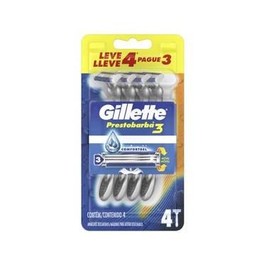 Imagem de Aparelho de Barbear Gillette Prestobarba3 Leve 4 Pague 3