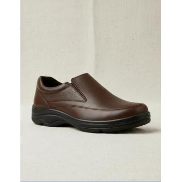 Imagem de Sapato Social Masculino Ortopédico Couro Legítimo Antistress - Max Sho