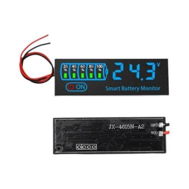 Imagem de Painel Indicador De Carga De Bateria LED Universal DC 7-55V Para Bater