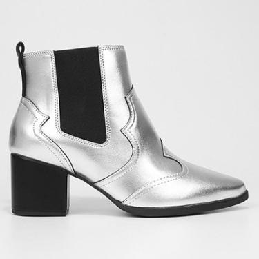 Imagem de Bota Chelsea Vizzano Metalizada Bico Fino Feminina-Feminino