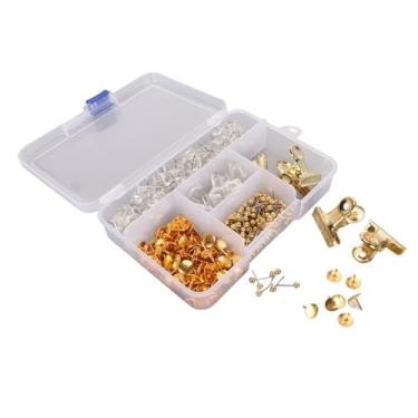 Imagem de aqxreight 465pcs Conjunto de Alfinetes de Ouro Conjunto de Tachinhas de Ouro Decorativas Multiuso para Quadro de Avisos de Cortiça Quadro de Fotos Mapa de Fotos e NãO AçO para ou de Alfinetes de