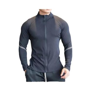 Imagem de Jaqueta De Corrida Masculina Para Primavera E Outono Com Zíper, Roupas