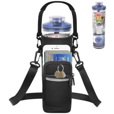 Imagem de SAIKA Bolsa de liquidificador pessoal para Ninja Blast Max BC251/ BC151, estojo portátil sem fio com tira refletiva, alça de ombro, alça e bolso de acessórios (apenas capa)